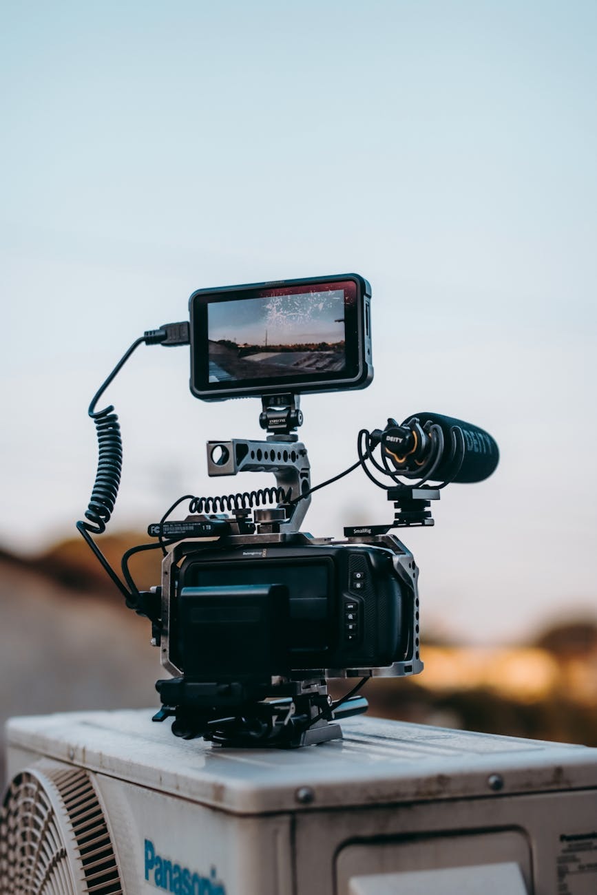 فريق عمل احترافي في موقع تصوير سينمائي